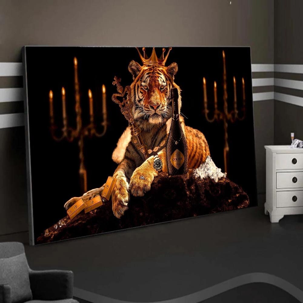 King of Jungle Lion Poster: Shop the Majestic Art