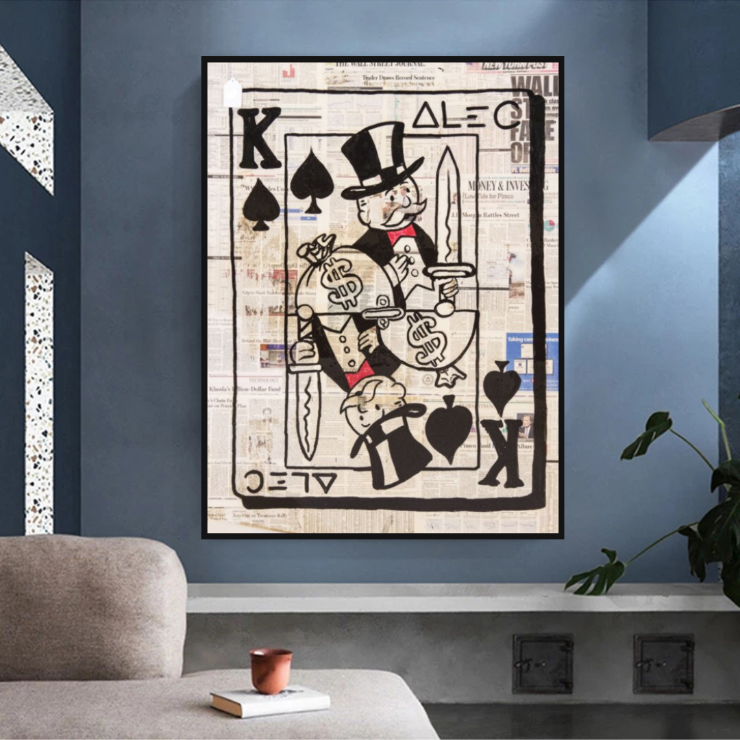 King of Spades Poker: Mr Monopoly Wall Art