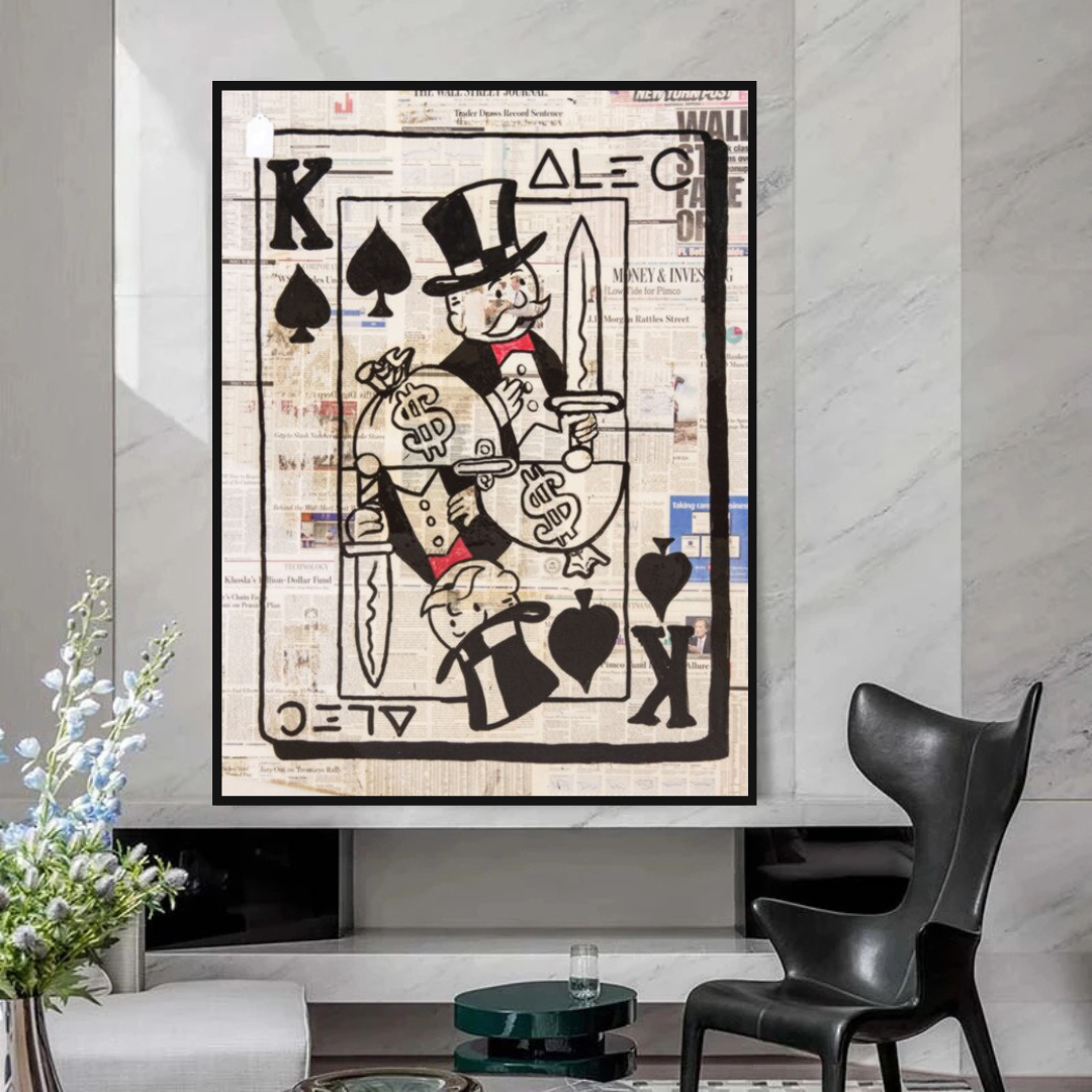 King of Spades Poker: Mr Monopoly Wall Art