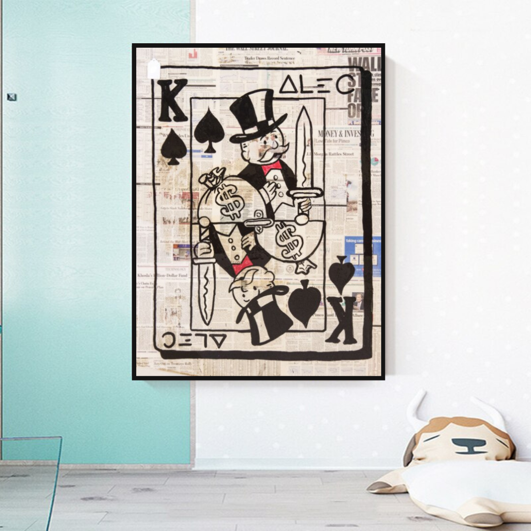 King of Spades Poker: Mr Monopoly Wall Art