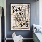 King of Spades Poker: Mr Monopoly Wall Art