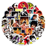 Bruce Lee China Kung Fu Stickers Pack | Famous Bundle Stickers | Waterproof Bundle Stickers