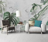 Large Green Leaf Wallpaper Murals - Stunning Wall Décor