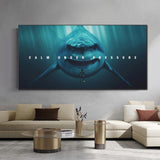 Large Size Animal Shark Canvas Wall Art