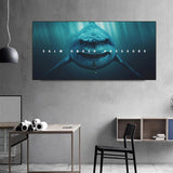 Art mural sur toile de requin animal de grande taille