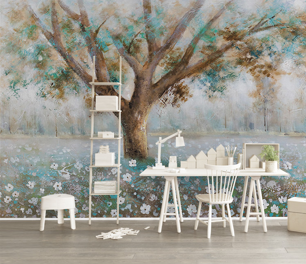 Papier peint mural grand arbre - Design de haute qualité