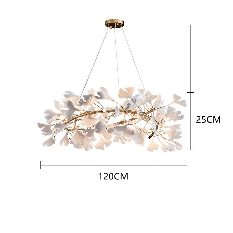 Lustre à feuilles : luminaire époustouflant