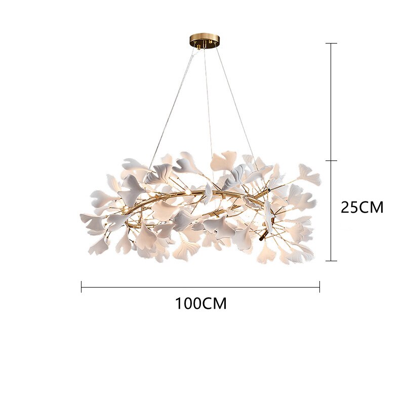 Lustre à feuilles : luminaire époustouflant