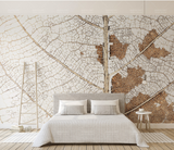 Leaf Lines Zoom Wallpaper Murals