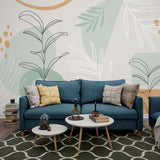 Leaf Sketch Wallpaper Mural: Enhance Your Walls with Style