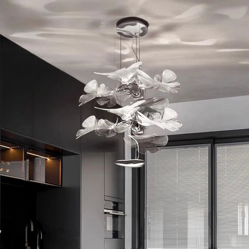 Feuilles Pétales Éclairage de lustre design de style unique