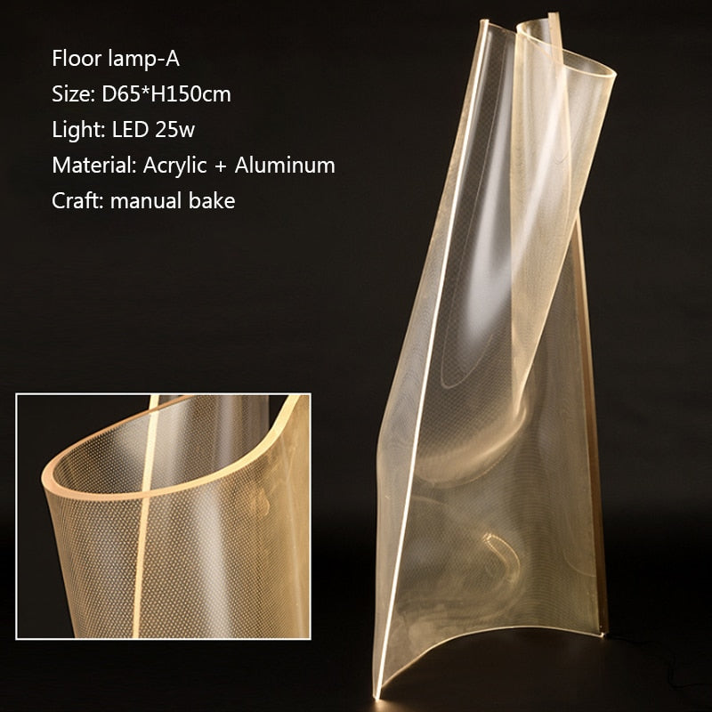 LED Acryl Floor Lamp