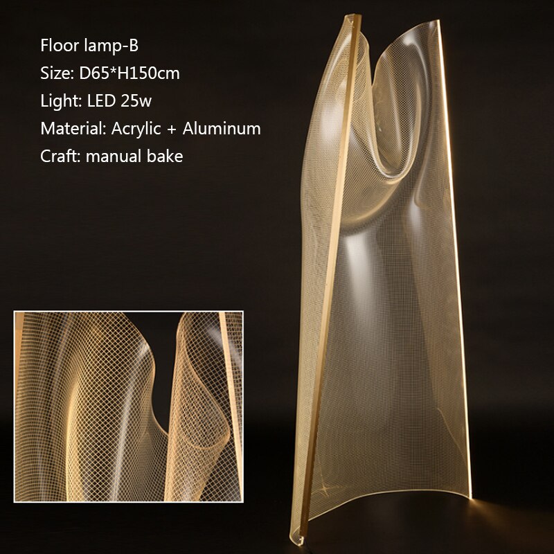 LED Acryl Floor Lamp