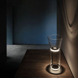 LED-Stehlampe aus Glas für Wohnzimmer