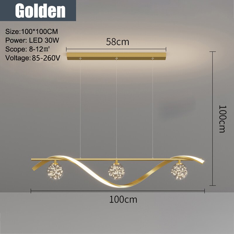 LED-Sterne-Kronleuchter