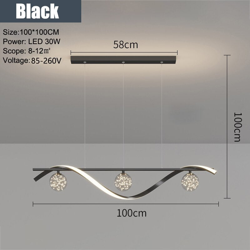 Lumière de lustre d'étoiles de LED