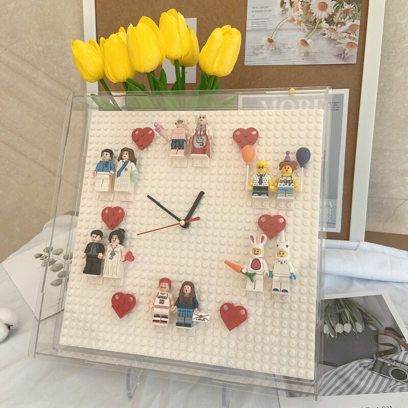 Lego 3D Building Blocks Superhero Wall Clock