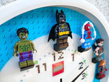 Horloge murale LEGO 3D Building Blocks Superhero