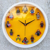 Horloge murale Lego Building Blocks Superhero