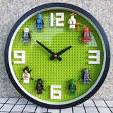 Lego Building Blocks Superhero Wall Clock