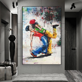 Let's Dance on the Singer's Beat: Musical Canvas Wall Art