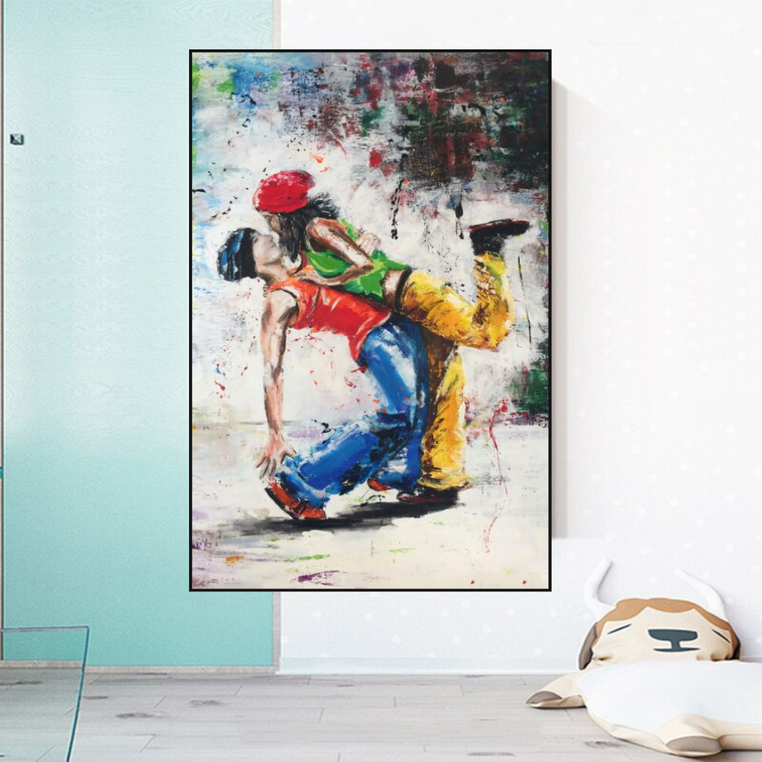 Let's Dance on the Singer's Beat: Musical Canvas Wall Art