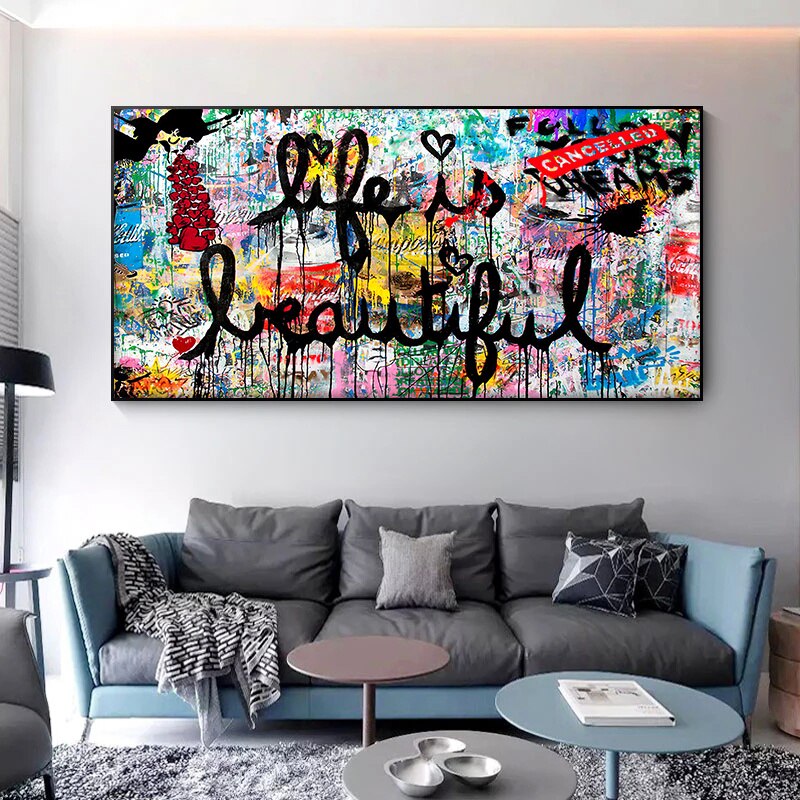 Life Is Beautiful Canvas Wall Art