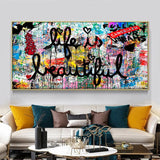 Life Is Beautiful Canvas Wall Art