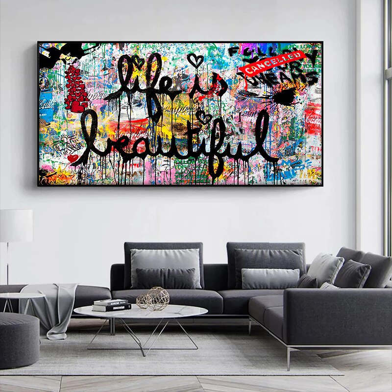 Life Is Beautiful Canvas Wall Art