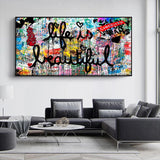 Life Is Beautiful Canvas Wall Art