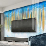 Light Lines Blue Wallpaper for Home Wall Decor