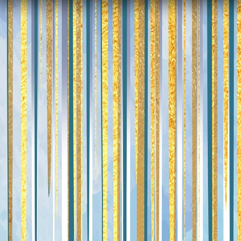 Light Lines Blue Wallpaper for Home Wall Decor