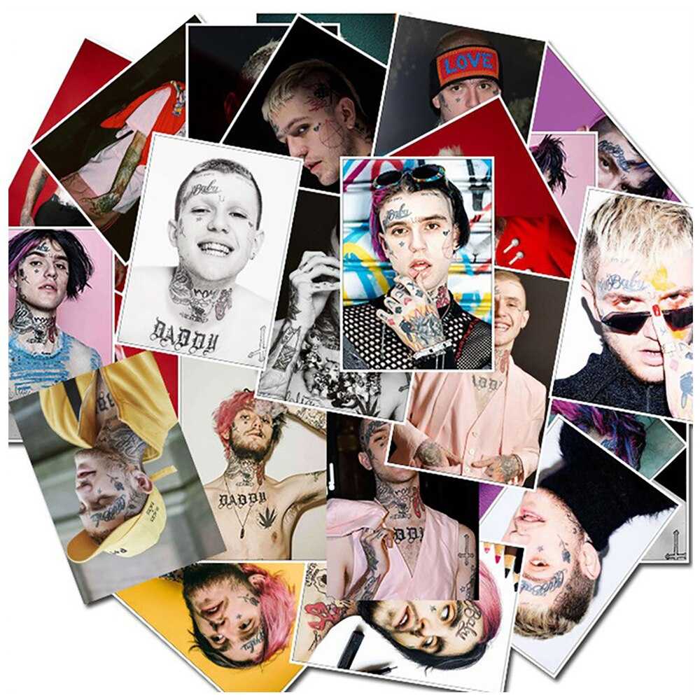 Rapper Singer Lil Peep Rock Stickers Pack | Famous Bundle Stickers | Waterproof Bundle Stickers