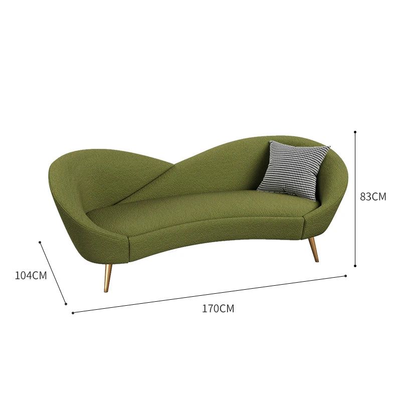 Italienisches Designer-Sofaset mit Lippenblütenblättern 