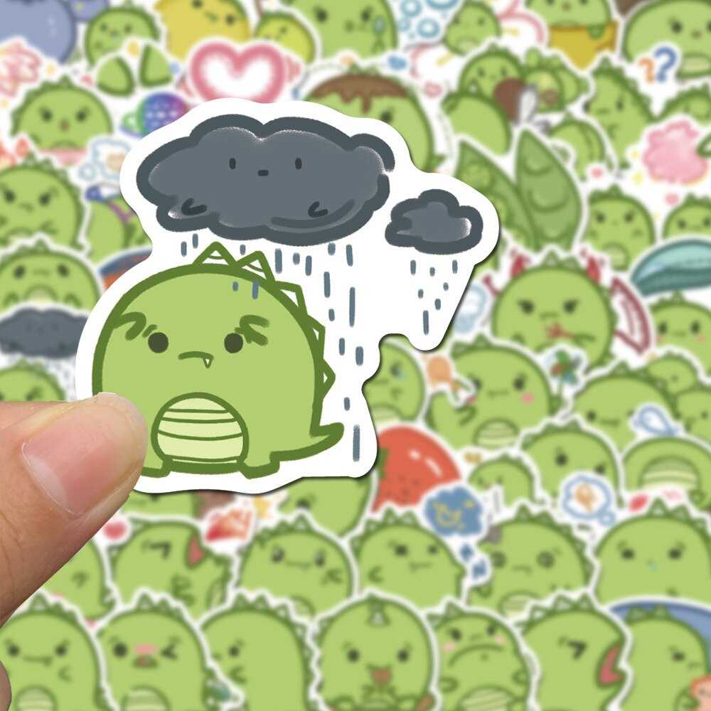 Little Dinosaur Series Fat Dundun Stickers Pack | Famous Bundle Stickers | Waterproof Bundle Stickers