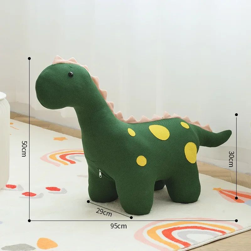 Little Dinosaur Stool Porch - Whimsical Wooden Comfort