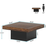 Little Tree Farmhouse Square Coffee Table