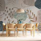 Living Room Wallpaper Mural Abstract Topical Forest