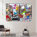 London City Of Love and Fashion Canvas Wall Art