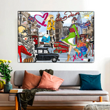 London City Of Love and Fashion Canvas Wall Art