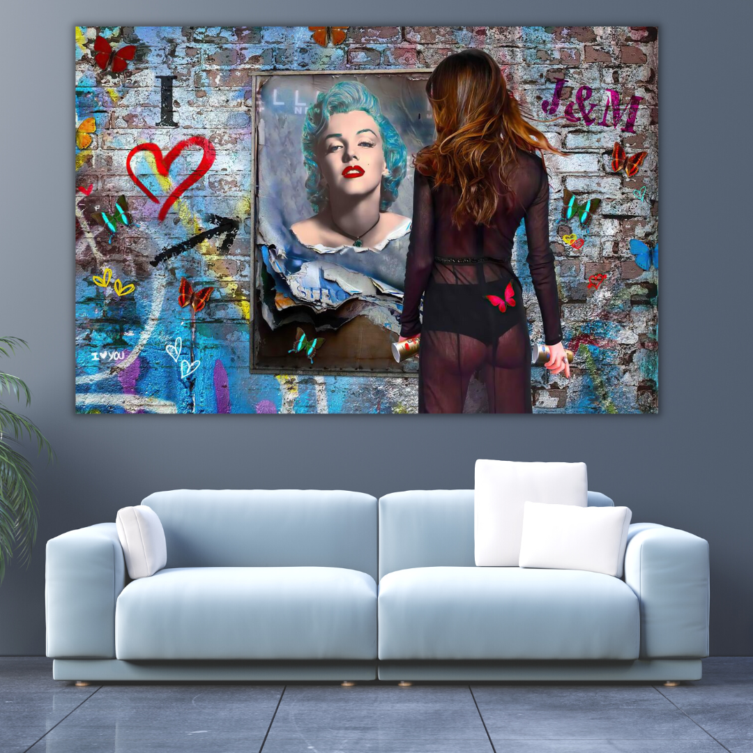 Love: Marilyn Poster – Oeuvre iconique captivante