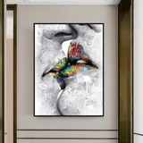 Lovers Kiss Wall Art: Exquisite Décor for Passionate Souls