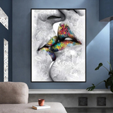 Lovers Kiss Wall Art: Exquisite Décor for Passionate Souls