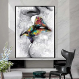 Lovers Kiss Wall Art: Exquisite Décor for Passionate Souls