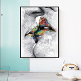 Lovers Kiss Wall Art: Exquisite Décor for Passionate Souls