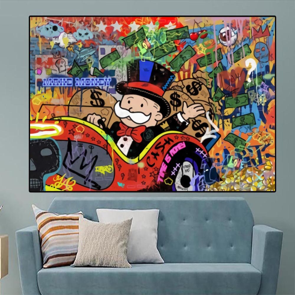 Lucky Strike : Mr Monopoly Poster - Authentique à collectionner