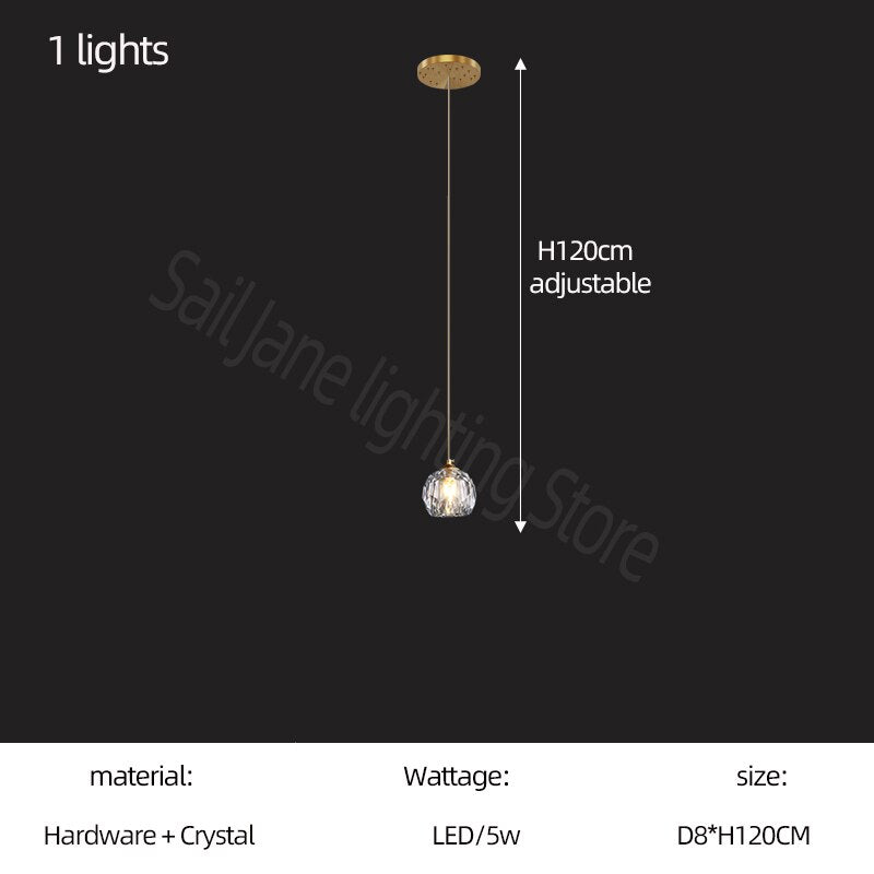 Lustre d'escalier en cristal de luxe - forme de football