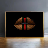 Luxury Lips Wall Art Canvas Painting Women Mouth Poster and Prints Modern Fashion Pictures Print For Living Room Home Decoration