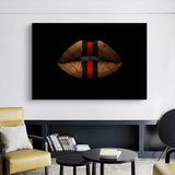 Luxury Lips Wall Art Canvas Painting Women Mouth Poster and Prints Modern Fashion Pictures Print For Living Room Home Decoration