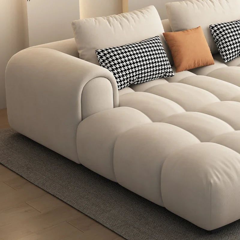 Luxuriöses Sofa-Set aus Kalbsleder mit Cama-Chaise-Sofa 